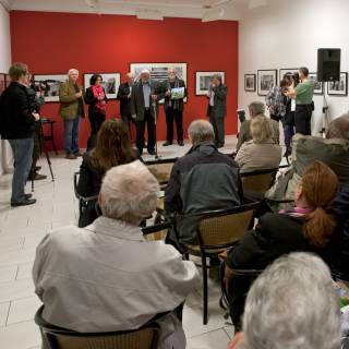 PHOTO: Opening of the exhibitions by Vladimir Birgus and Publisher Rainer Pretzell