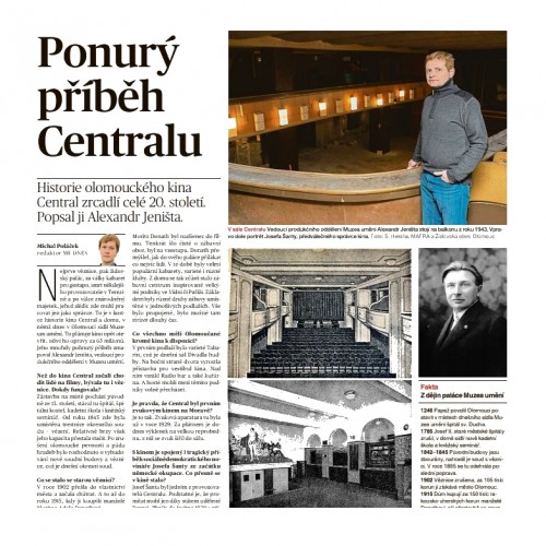 The history of Kino Central was described by Alexandr Jeništa